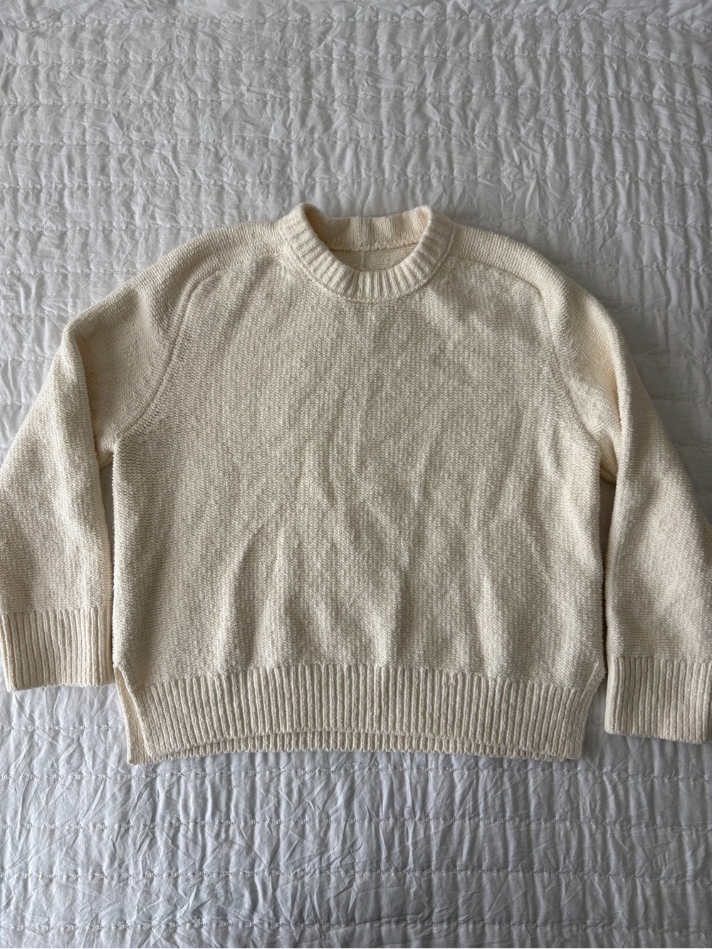 Abercrombie & Fitch Cream Crewneck Sweater